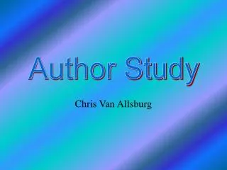 Chris Van Allsburg