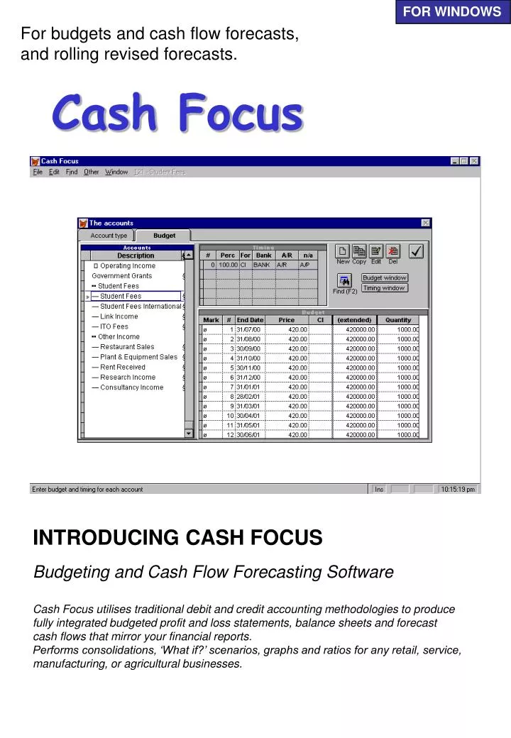 cash focus
