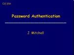Password Authentication - slide 1