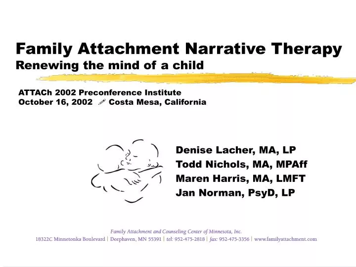 family attachment narrative therapy renewing the mind of a child