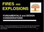 FIRES EXPLOSIONS - slide 1