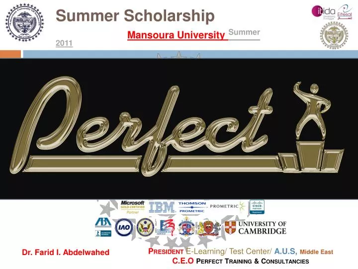 summer scholarship mansoura university summer 2011