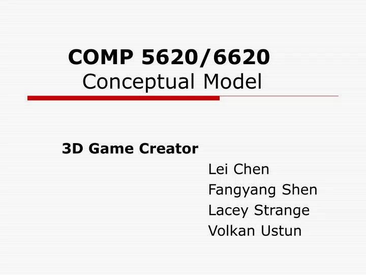 comp 5620 6620 conceptual model