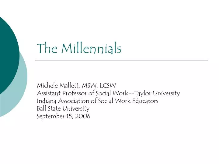 the millennials