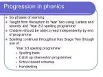 Progression in phonics - slide 1