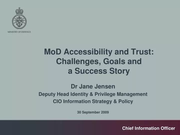 mod accessibility and trust challenges goals and a success story