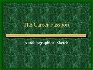 The Career Passport