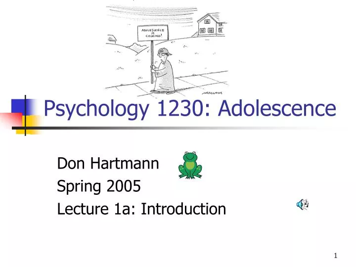 psychology 1230 adolescence