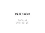 Using Haskell