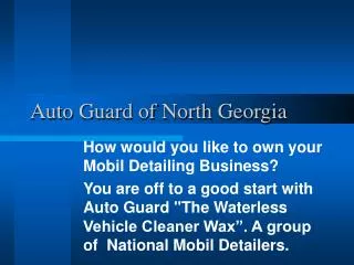 Auto Guard of North Georgia