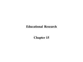 Educational Research