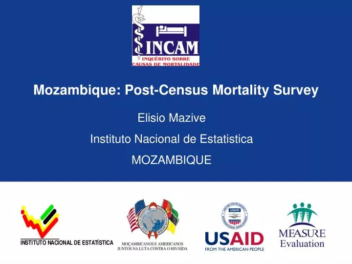 mozambique post census mortality survey