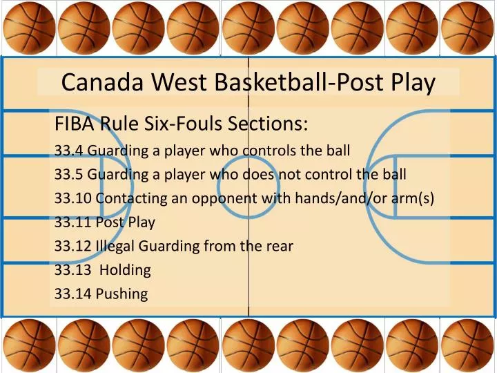 canada west basketball post play
