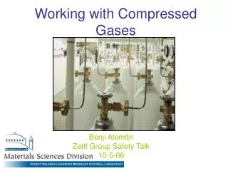 Working with Compressed Gases
