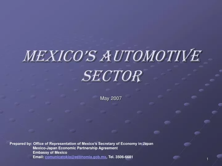 mexico s automotive sector