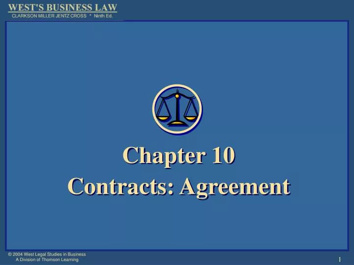 chapter 10 contracts agreement