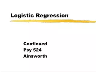 Logistic Regression