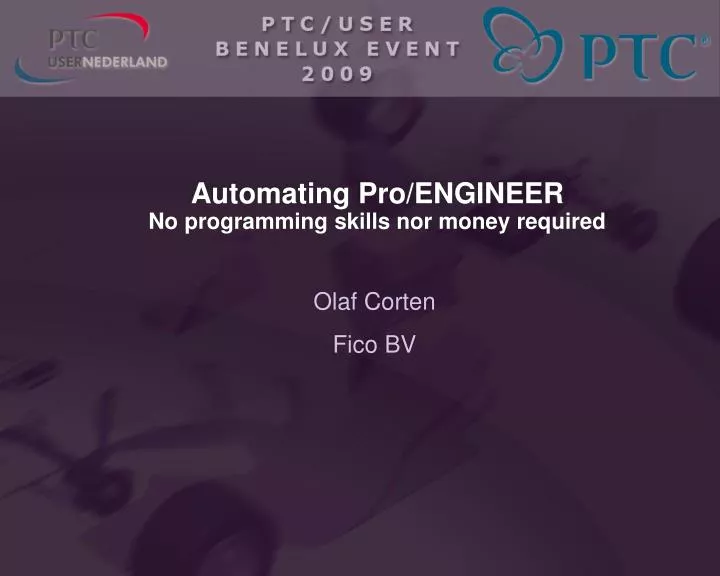 automating pro engineer no programming skills nor money required