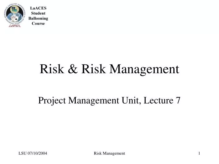 risk risk management