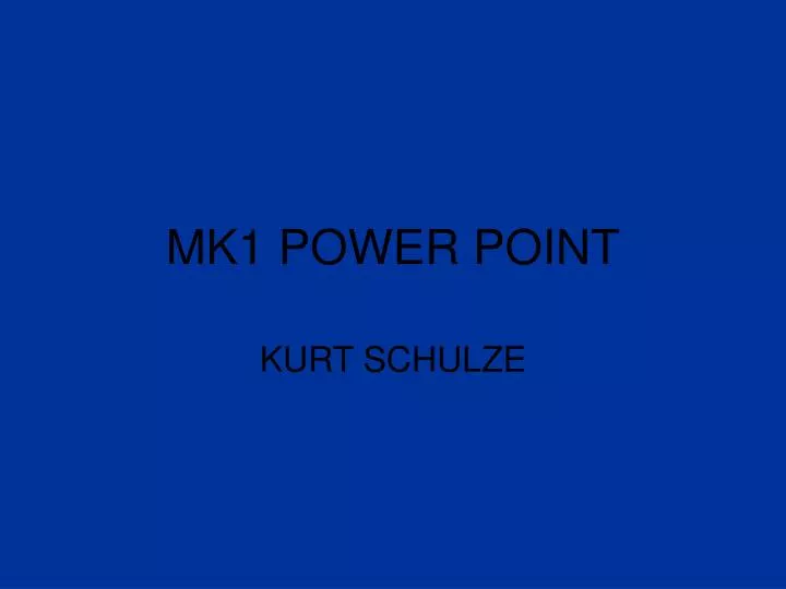 mk1 power point