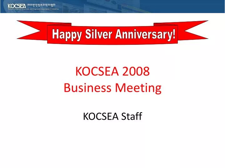 kocsea 2008 business meeting