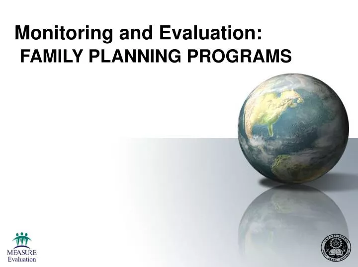 monitoring and evaluation family planning programs