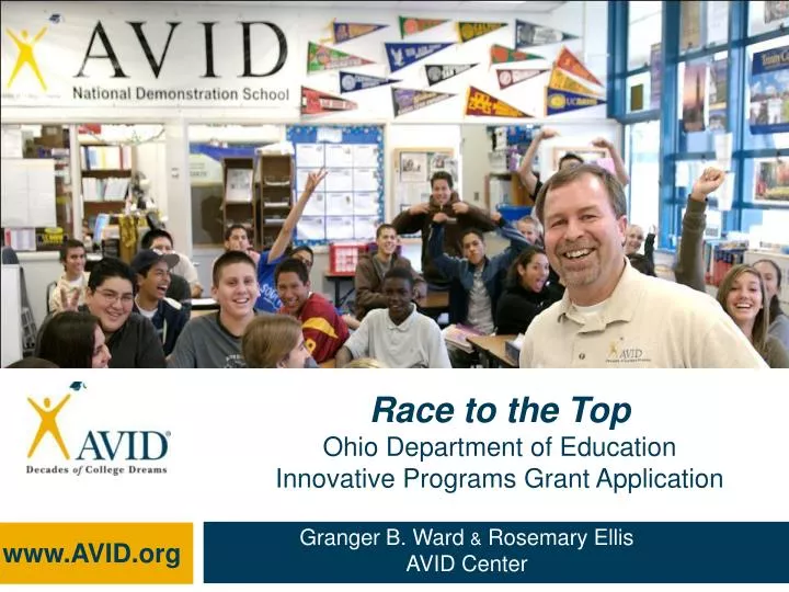 race to the top ohio department of education innovative programs grant application