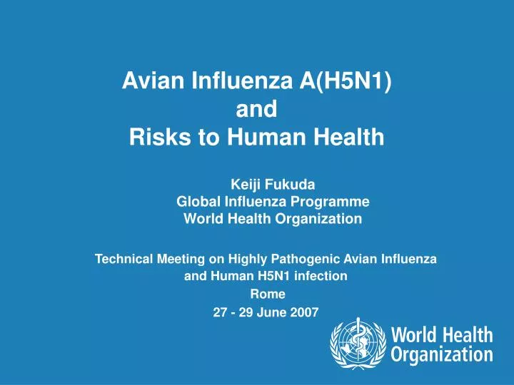avian influenza a h5n1 and risks to human health