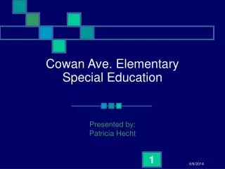 Cowan Ave. Elementary Special Education