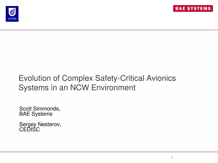 evolution of complex safety critical avionics systems in an ncw environment