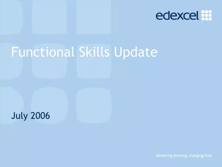 functional skills update