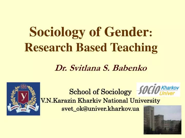 sociology of gender research based teaching
