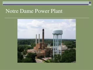 Notre Dame Power Plant
