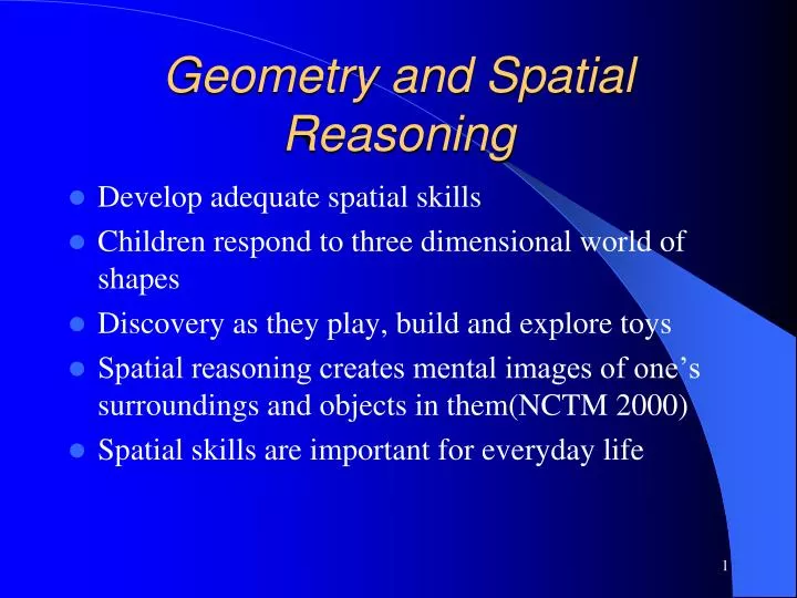 geometry and spatial reasoning