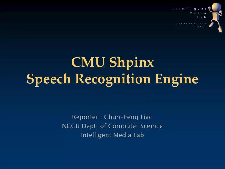 cmu shpinx speech recognition engine