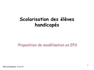 PPT - Adaptation Scolaire Scolarisation Des L Ves Handicap S PowerPoint ...