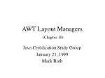 AWT Layout Managers (Chapter 10) - slide 1