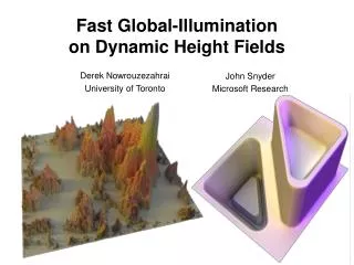 Fast Global-Illumination on Dynamic Height Fields