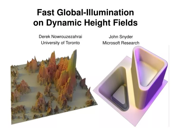fast global illumination on dynamic height fields