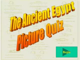 The Ancient Egypt Picture Quiz