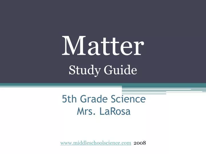 5th grade science mrs larosa