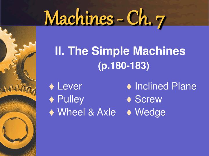 machines ch 7