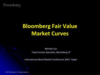 Bloomberg Fair Value Market Curves