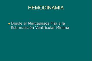hemodinamia