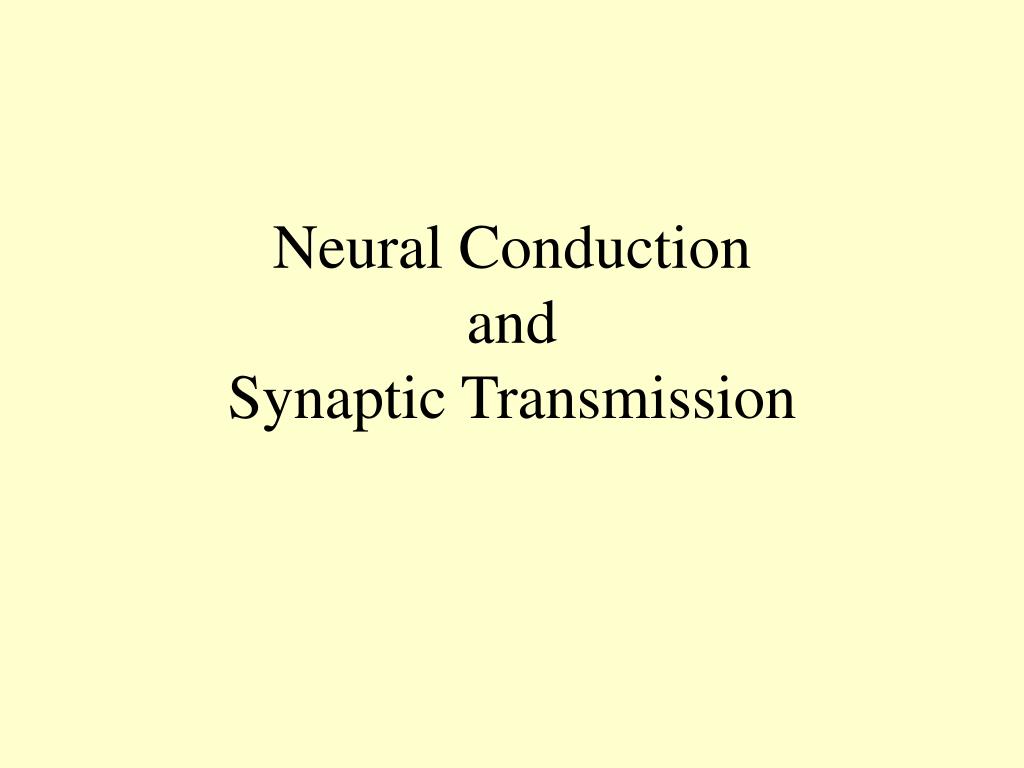 PPT - Neural Conduction and Synaptic Transmission PowerPoint ...