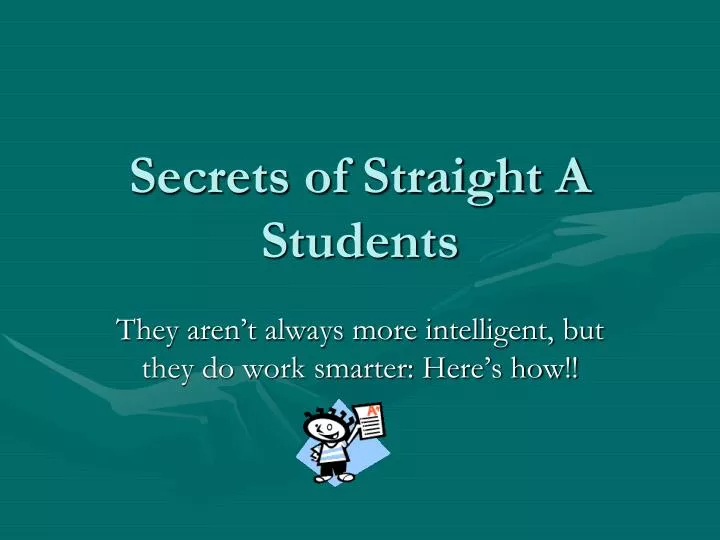 secrets of straight a students