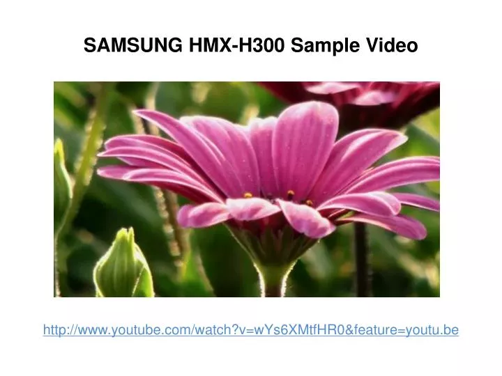 samsung hmx h300 sample video