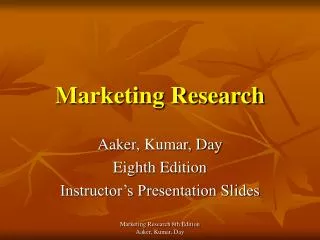 Marketing Research