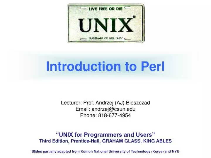 introduction to perl