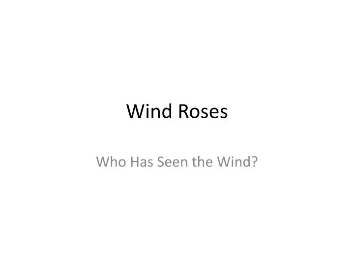 wind roses